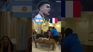 REACCIÓN PENALES ARGENTINA vs FRANCIA de FINAL de QATAR 2022 🏆🇦🇷😱 shorts [upl. by Lacefield]