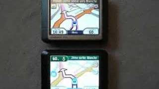 Garmin nüvi 255 vs 250  Smoother Display [upl. by Klina10]