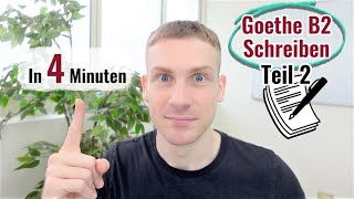 Goethe B2 Schreiben Teil 2  Quick and Easy Guide Subtitles [upl. by Lanor]