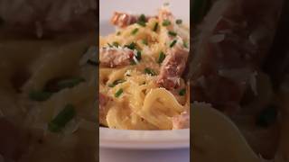 Receta Espaguetis Carbonara Cremosos con Bacón [upl. by Aieka]