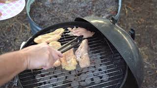 How to grill chicken breast on a charcoal grill [upl. by Aitnauq]