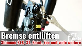 Shimano Scheibenbremse richtig entlüften Deore SLX XT XTR Zee Saint uvm Tutorial 7 [upl. by Kulsrud]