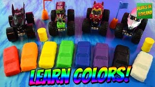 Learn colors with Monster Truck play doh [upl. by Kcirrej55]