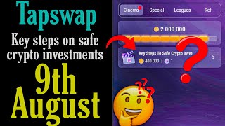 Key steps on safe crypto investments Part2 Code Tapswap  how to do your own research tapswap code [upl. by Donnenfeld980]