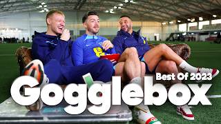 HILARIOUS Grealish Ramsdale amp Walker Look Back The Best Moments Of 2023  Gogglebox  England [upl. by Eelrebmik]