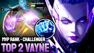 WILD RIFT VAYNE  TOP 2 VAYNE GAMEPLAY  CHALLENGER RANKED [upl. by Alodee687]