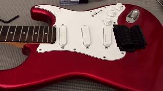 Stratocaster swap from Kahler to Floyd Rose Pt 1 [upl. by Siramed]