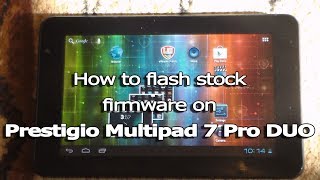 How to flash stock firmware on Prestigio Multipad 7 Pro DUO PMP5570C [upl. by Cacilie567]