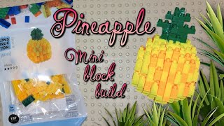 Pineapple  Mini Construction Blocks Build  letsbuild satisfying mini cute [upl. by Nevla768]