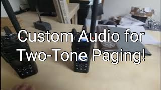 Custom TwoTone Audio on Kenwood Viking Portable Radios [upl. by Zerk]