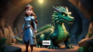 La Princesa Valiente y el Dragon Verde cuentos para niños [upl. by Dari]