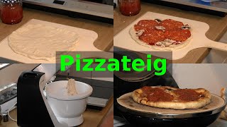 kleiner Pizzateig Rezept für 2 Pizzen mit der Bosch MUM5 [upl. by Danais]