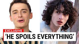 Finn Wolfhard Gets ROASTED By The Cast Heres Why [upl. by Koblick404]