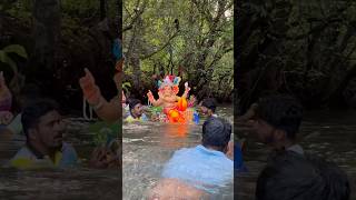 Ganpati Visarjan 2024 🙏🏼 bappa viral love trending shorts ganpati2024 [upl. by Kinna]