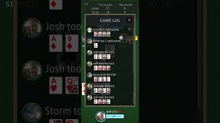 Viewing the Game Log in the PinochleNet App [upl. by Lorrad702]