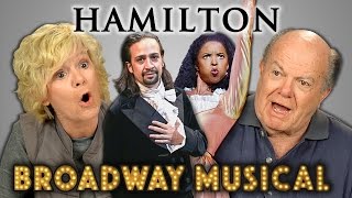 ELDERS REACT TO HAMILTON Hip Hop Musical [upl. by Acissehc]