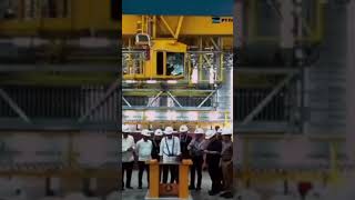 Peresmian smelter projects Gresikfrepootindonesia GTA pakdejokowi [upl. by Imelida940]