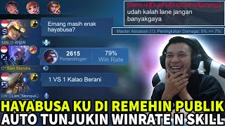 UDAH KALAH LANE JANGAN BANYAK GAYA KAU BOTAK  1 VS 1 KALAO BERANI HAYABUSA KU DI REMEHIN PUBLIKOK [upl. by Olim]