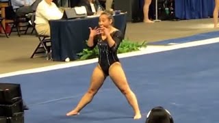 Katelyn Ohashi UCLA Floor 2017 NCAA Regionals 985 [upl. by Nesnah]