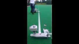 Line Marking a Hockey Pitch with the BeamRider [upl. by Aicilaanna659]