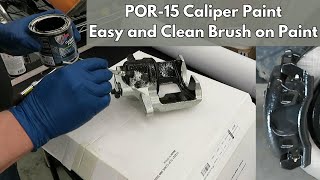 How to Paint Brake Calipers the Cleanest and Easiest Way POR15 Brush on Paint [upl. by Ettenuahs191]