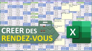 Insérer des rendezvous dans un calendrier en VBA Excel [upl. by Notlimah]