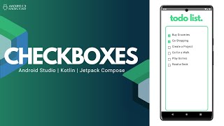 Checkboxes in Jetpack Compose using Kotlin  Android Studio [upl. by Eelta]