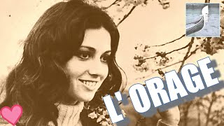 GIGLIOLA CINQUETTI en Français quotL ORAGEquot La Pioggia Interview French TV 1969 ⬇️Testo ⬇️Lyrics [upl. by Agate]