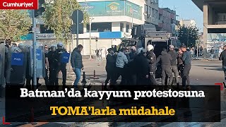 Batman’da kayyum protestosuna TOMAlarla müdahale [upl. by Hattie]