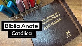 BÍBLIA ANOTE CATÓLICA  VLOG E ESTUDO BÍBLICO estudobíblico devocional bíbliaanote [upl. by Lamek]