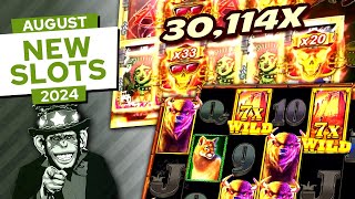 Big Wins on New Slots August 2024 [upl. by Otsirave]