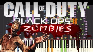 IMPOSSIBLE REMIX  Damned Zombies Mode  Call Of Duty Black Ops Theme  Piano Cover [upl. by Ettelloc]