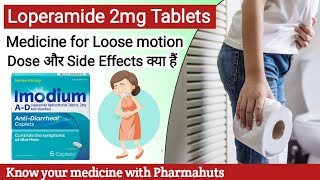 Loperamide hydrochloride tableta ip  Imodium tablet  Treatment of Diarrhoea  Loperamide in motion [upl. by Oinegue]