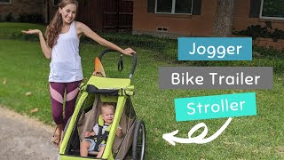 31 Croozer Review  BEST Jogger Bike Trailer amp Stroller  Mama Says [upl. by Notniuqal87]