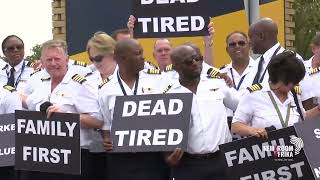 SAA cancels flights due to pilots wage strike [upl. by Rajiv]