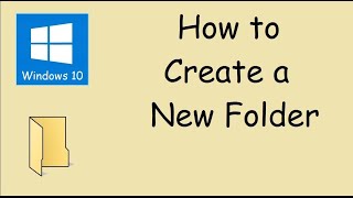 How to create a Folder on Windows 10 How to make a new file folders [upl. by Leede]