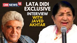 Lata Mangeshkar Interview with Javed Akhtar  Lata Mangeshkar Latest News  CNN News18 Live [upl. by Carrie37]