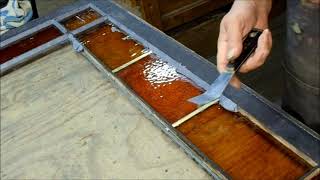 Face Glazing Glass into Wood Sash [upl. by Ynattirb]