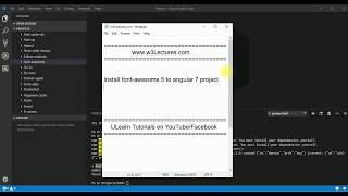 Install font awesome 5 to angular project Tutorial 6 [upl. by Cinderella623]