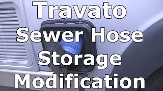 Travato Sewer Hose Storage Modification [upl. by Lhadnek]