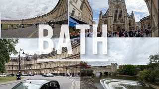 Bath  Historic town  Walk along  No talking  Relaxing music  UK [upl. by Ellon]