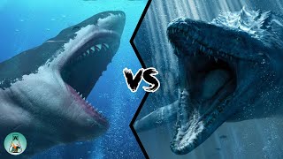 MEGALODON VS MOSASAURUS  Who Would Win [upl. by Schram]