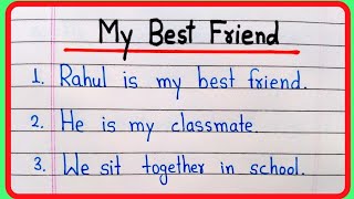 My Best Friend Essay In English 10 Lines  10 Lines On My Best Friend  Essay On My Best Friend [upl. by Schumer]