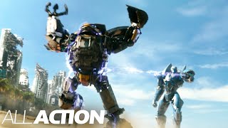 Pacific Rim Uprising  Massive Robot Battle in 4K HDR [upl. by Corb709]