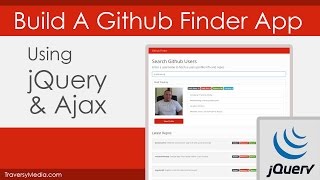 jQuery amp Ajax Build A Github Finder App [upl. by Heid833]