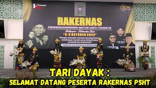 Tari Dayak  Tari Selamat Datang untuk Peserta Rakernas PSHT [upl. by Lloyd939]