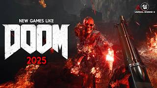 TOP 15 MOST BRUTAL FastPaced FPS Games like DOOM coming in 2024 and 2025 [upl. by Anesuza]