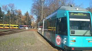 Straßenbahn Frankfurt Linie 2021 [upl. by Yregram]