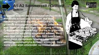 A1A2 Lesen und Hören Sommerzeit Grillzeit S 01 [upl. by Bobbette]