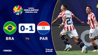 BRASIL vs PARAGUAY 01  RESUMEN  CONMEBOL PREOLÍMPICO  FASE FINAL [upl. by Naujit]